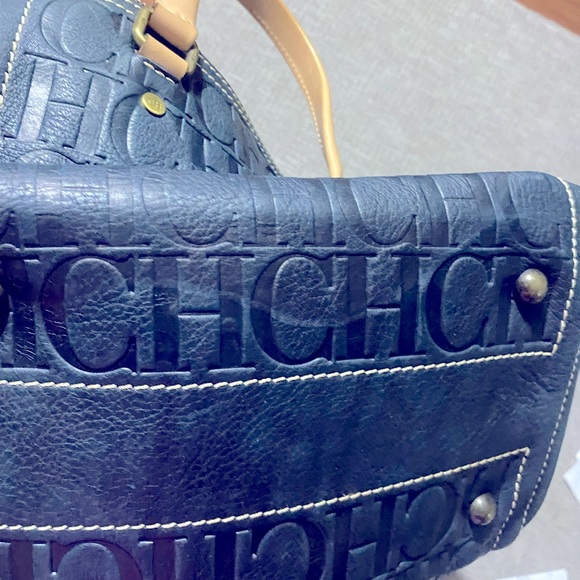 Carolina Herrera Leather Bowler Bag - Picture 8 of 8